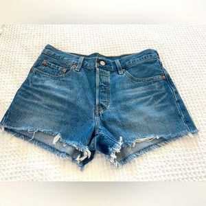 Levi premium 501 denim shorts